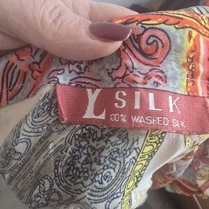 Colorful Washed Silk Scarf